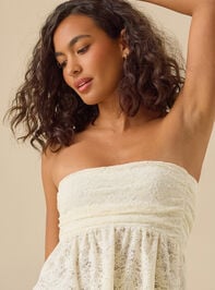 Ivy Asymmetrical Lace Tube Detail 3 - TULLABEE