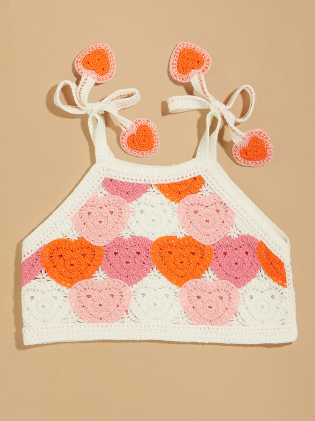Arabella Baby Heart Crochet Tank Detail 2 - TULLABEE