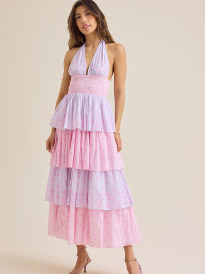 Fiora Halter Maxi Dress - TULLABEE