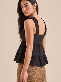 Kelly Tiered Tank Top Detail 4 - TULLABEE