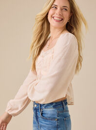 Birdie Lace Blouse Detail 3 - TULLABEE