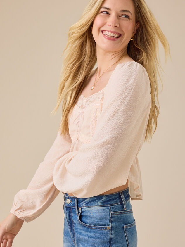 Birdie Lace Blouse Detail 3 - TULLABEE