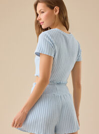 Jodi Ribbed Sleep Top Detail 5 - TULLABEE