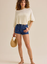 Carlie Sweater Poncho Detail 5 - TULLABEE