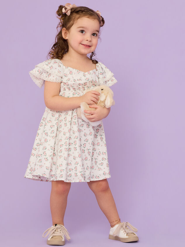 Chloe Floral Mama Dress Detail 4 - TULLABEE