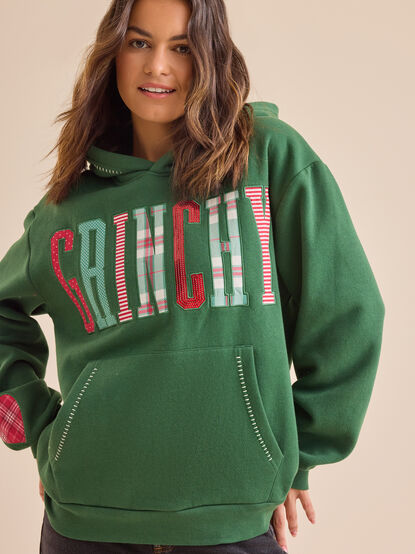 Grinchy Patchwork Hoodie - TULLABEE