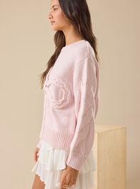 Scarlett 3D Braided Bow Sweater Detail 3 - TULLABEE