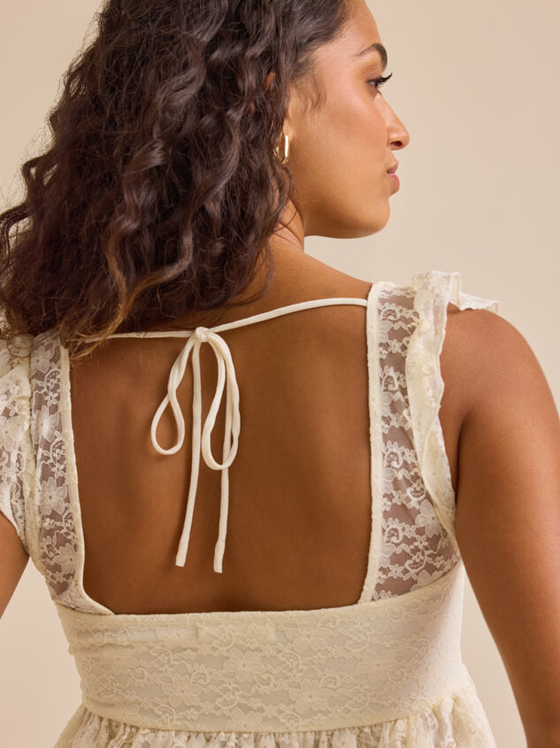 Aurora Lace Layered Tank Detail 5 - TULLABEE