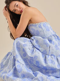 Skye Floral Maxi Dress Detail 4 - TULLABEE