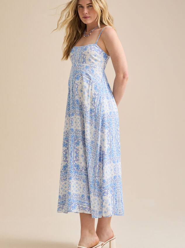 Fabi Floral Maxi Dress Detail 4 - TULLABEE