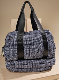 On The Go Gingham Quilted Tote - TULLABEE