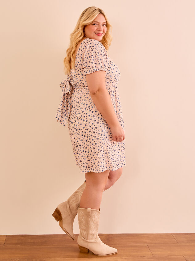 Kara Puff Sleeve Floral Dress Detail 5 - TULLABEE