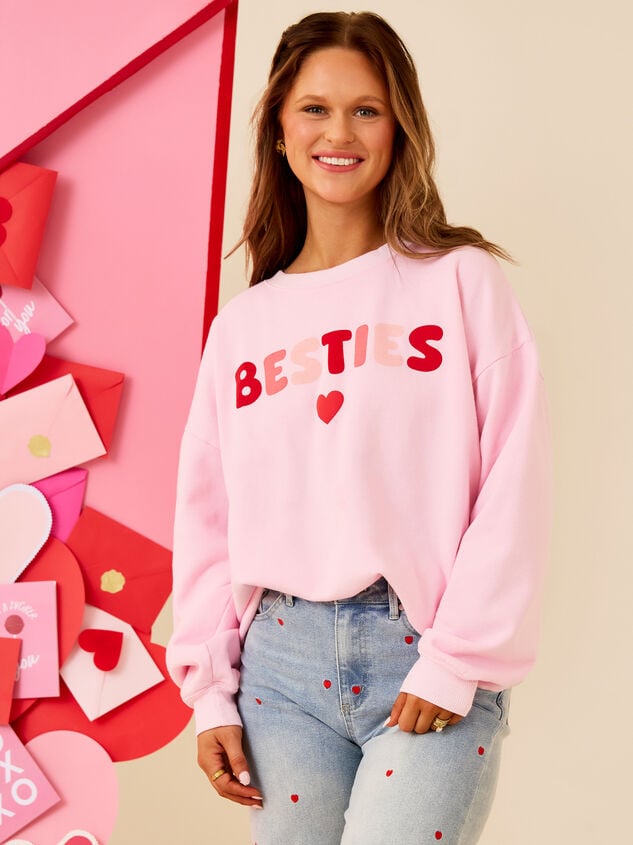 My Bestie Mama Crewneck Detail 2 - TULLABEE