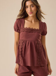 Avery Linen Top Detail 3 - TULLABEE