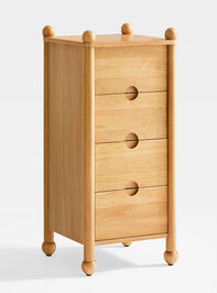 Mariposa Narrow Wood Nightstand Detail 3 - TULLABEE