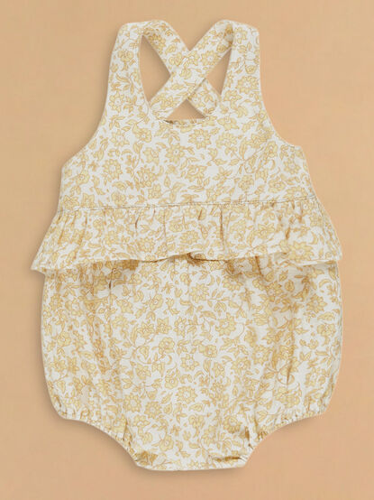 Sunnie Floral Ruffle Romper by Quincy Mae - TULLABEE