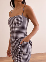 Game On Gingham Dress Detail 5 - TULLABEE