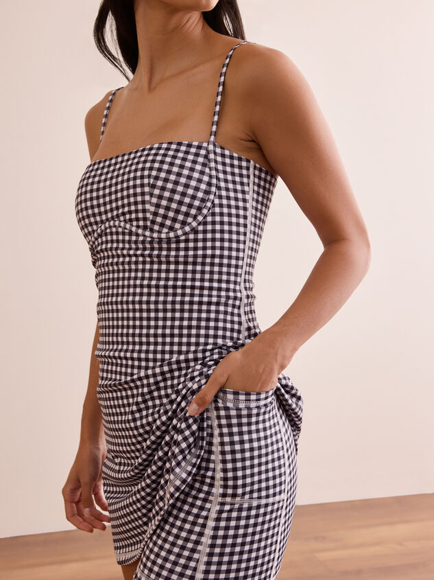 Game On Gingham Dress Detail 5 - TULLABEE