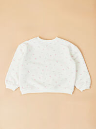 Emerson Floral Bow Sweatshirt Detail 3 - TULLABEE