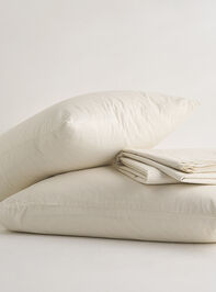 Organic Cotton Percale Sheet Set Detail 4 - TULLABEE