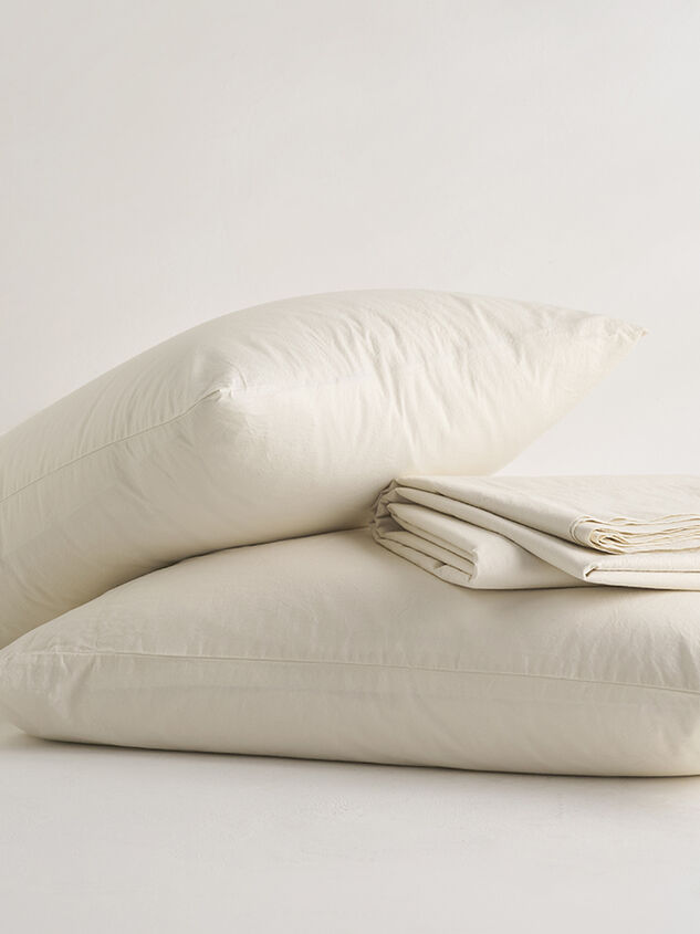 Organic Cotton Percale Sheet Set Detail 4 - TULLABEE