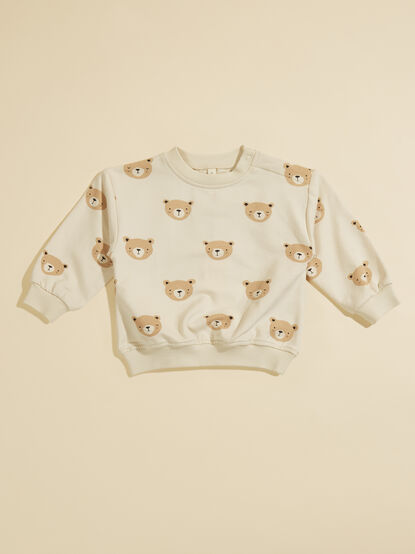 Teddy Bear Sweatshirt by Quincy Mae - TULLABEE