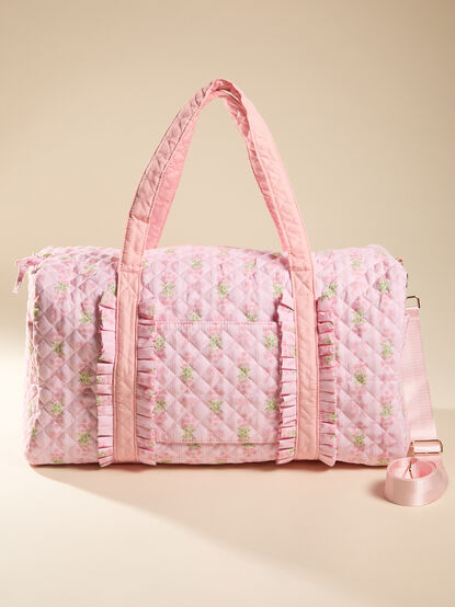 Oh So Fancy Quilted Weekender Bag - TULLABEE