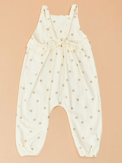 Laura Dot Ruffle Overall - TULLABEE