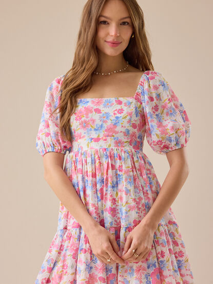 Reilly Floral Mini Dress - TULLABEE