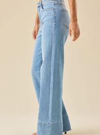 Izabella Wide Leg Jeans Detail 3 - TULLABEE