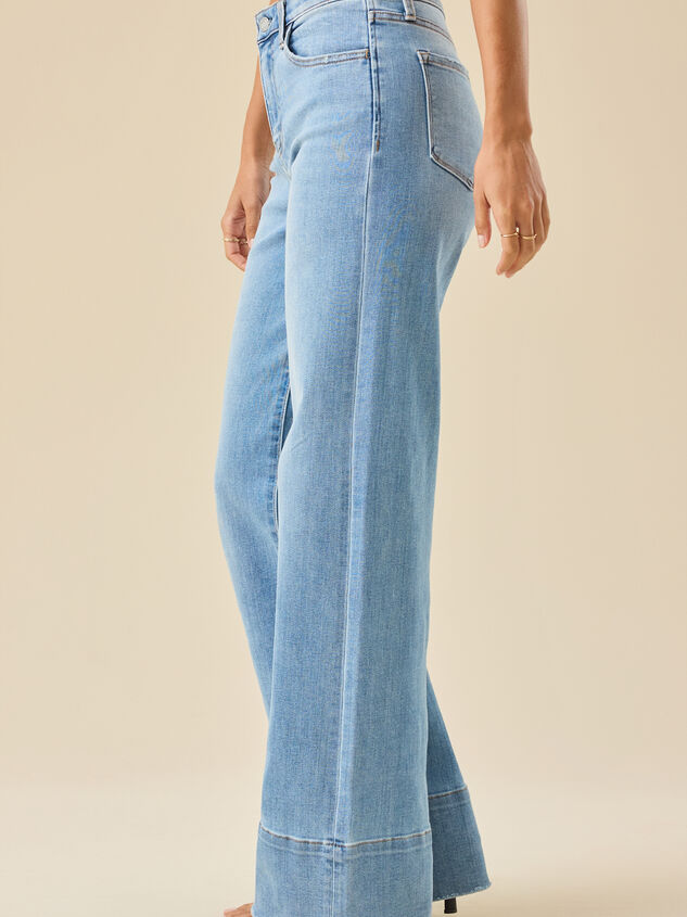 Izabella Wide Leg Jeans Detail 3 - TULLABEE