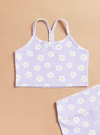 Isla Daisy Athletic Tank Detail 3 - TULLABEE