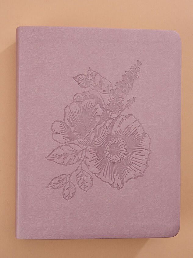 Hosanna Revival Notetaking Bible- Mauve Flower - TULLABEE