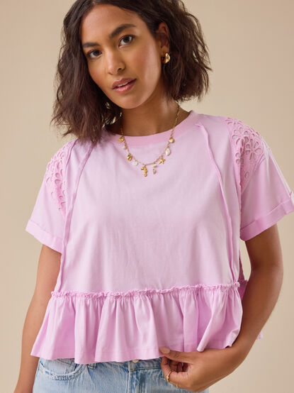 Lilah Peplum Top - TULLABEE