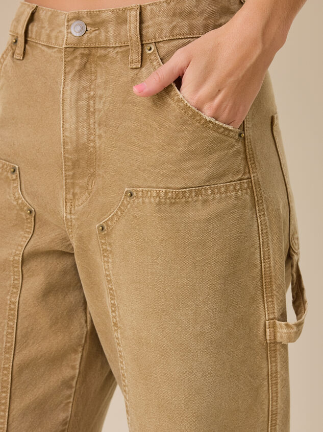 Ida High Rise Carpenter Pant Detail 6 - TULLABEE