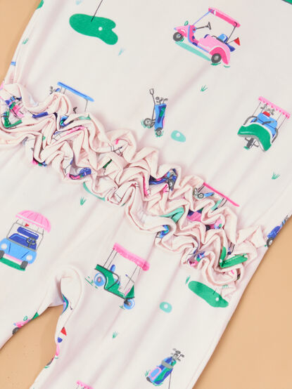 Vivian Vintage Golf Ruffle Footie - TULLABEE