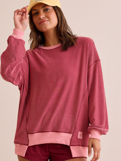 Dig Deep Striped Crewneck - TULLABEE
