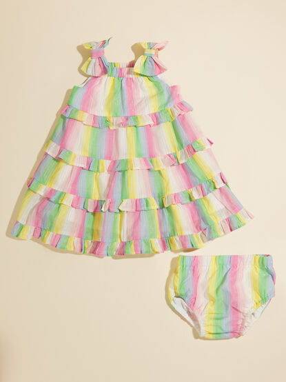Paris Baby Tiered Dress and Bloomer Set - TULLABEE