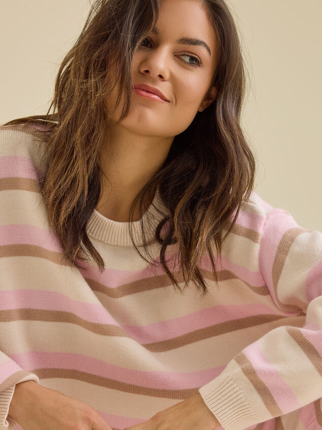 Adelina Stripe Pants Detail 3 - TULLABEE