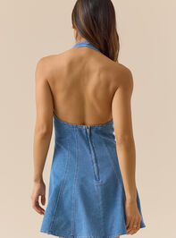 Rebecca Denim Mini Dress Detail 3 - TULLABEE