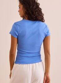 Make Heaven Crowded Baby Tee Detail 4 - TULLABEE