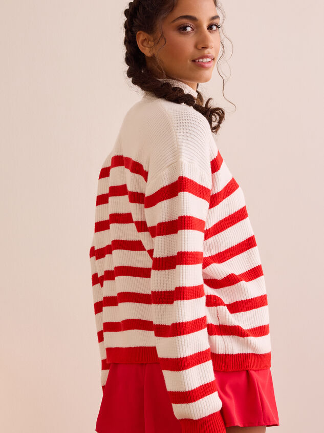 Studio Stride Mockneck Sweater Detail 4 - TULLABEE