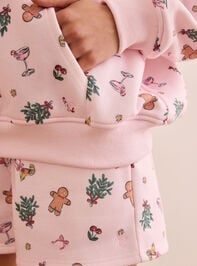 Mistletoe and Mimosas Icon Hoodie Detail 7 - TULLABEE