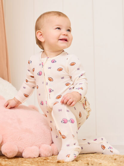 Gameday Cutie Ruffle Footie - TULLABEE