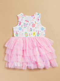 Easter Bunnies Toddler Tutu Dress Detail 2 - TULLABEE