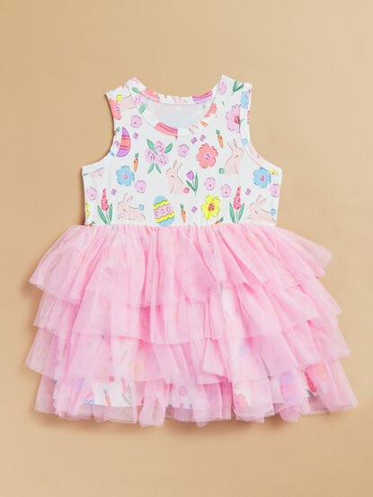 Easter Bunnies Toddler Tutu Dress - TULLABEE