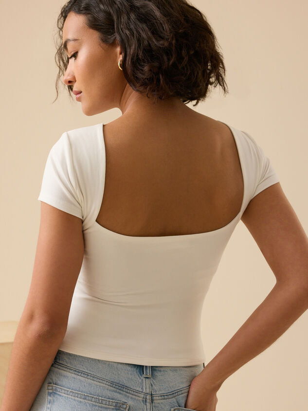 Carrigan Scoop Back Top Detail 3 - TULLABEE