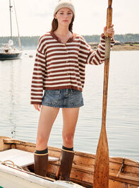 Fallon Denim Mini Skort - TULLABEE