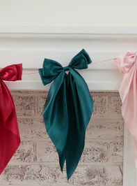 Satin Bow Garland Detail 2 - TULLABEE