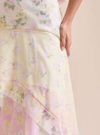 Bellani Tiered Midi Skirt Detail 3 - TULLABEE